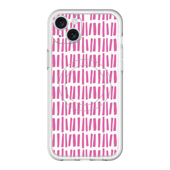 スリムプロテクションプレミアムケース with MagSafe［ Nordic - Pink ］