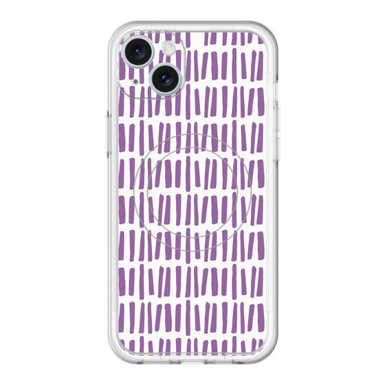 スリムプロテクションプレミアムケース with MagSafe［ Nordic - Purple ］