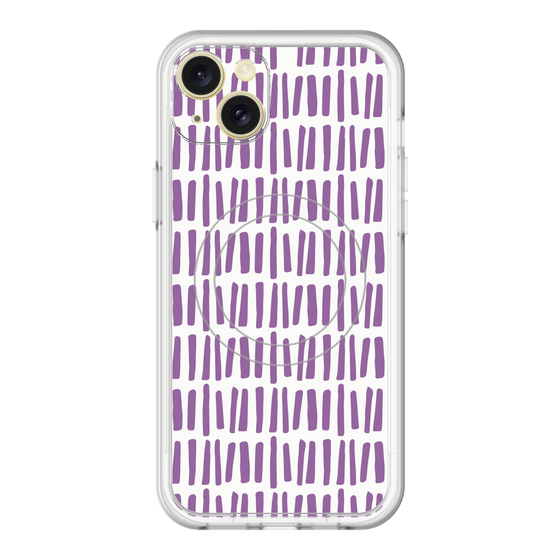 スリムプロテクションプレミアムケース with MagSafe［ Nordic - Purple ］