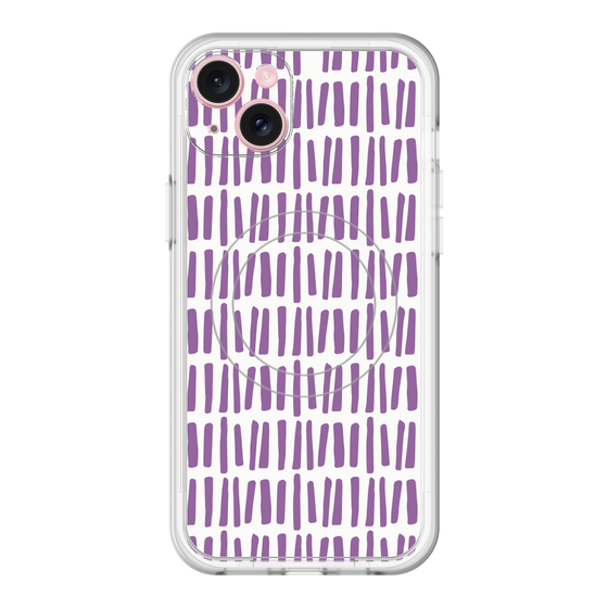 スリムプロテクションプレミアムケース with MagSafe［ Nordic - Purple ］