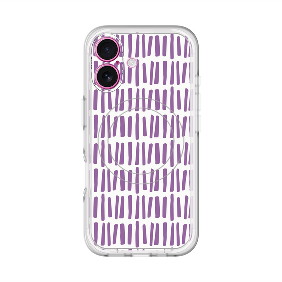 スリムプロテクションプレミアムケース with MagSafe［ Nordic - Purple ］