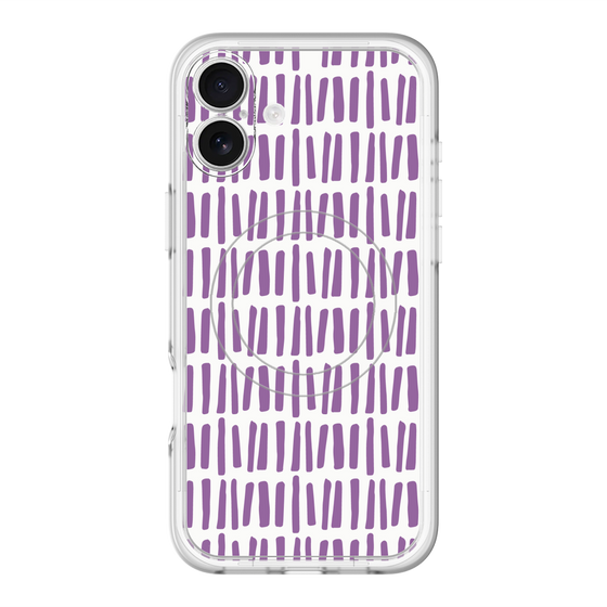 スリムプロテクションプレミアムケース with MagSafe［ Nordic - Purple ］