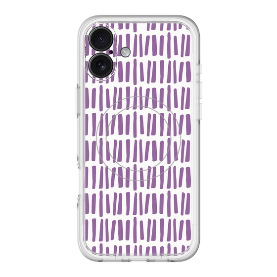 スリムプロテクションプレミアムケース with MagSafe［ Nordic - Purple ］