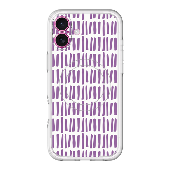 スリムプロテクションプレミアムケース with MagSafe［ Nordic - Purple ］