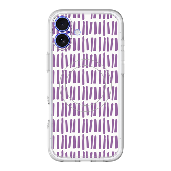 スリムプロテクションプレミアムケース with MagSafe［ Nordic - Purple ］