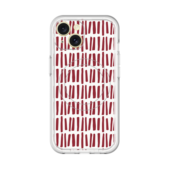スリムプロテクションプレミアムケース with MagSafe［ Nordic - Red ］