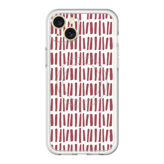 スリムプロテクションプレミアムケース with MagSafe［ Nordic - Red ］