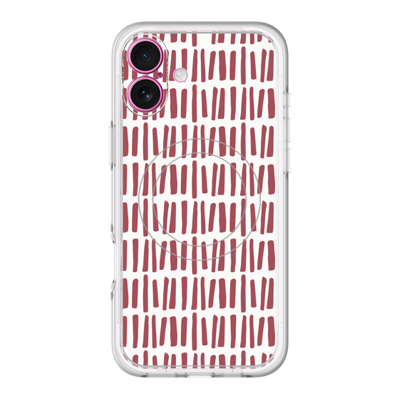 スリムプロテクションプレミアムケース with MagSafe［ Nordic - Red ］