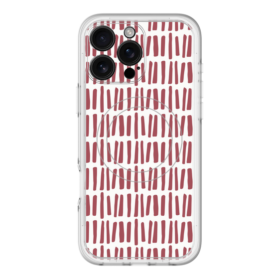 スリムプロテクションプレミアムケース with MagSafe［ Nordic - Red ］