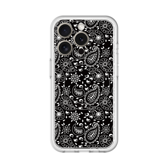 スリムプロテクションプレミアムケース with MagSafe［ ペイズリー - Black ］