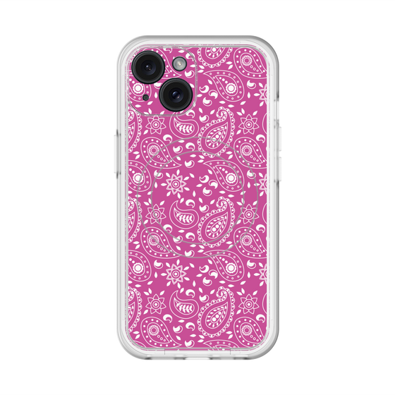 スリムプロテクションプレミアムケース with MagSafe［ ペイズリー - Pink ］