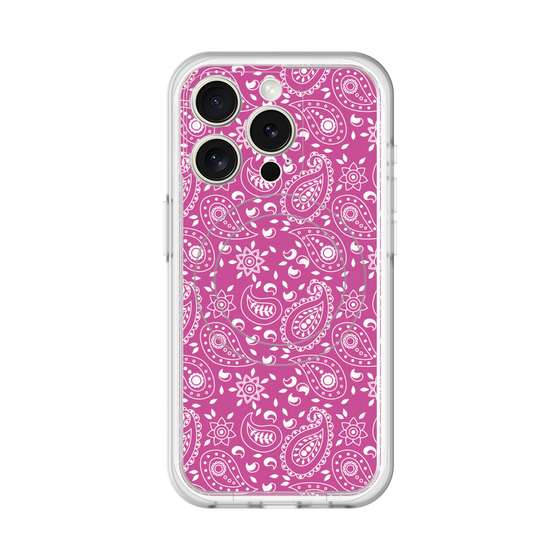 スリムプロテクションプレミアムケース with MagSafe［ ペイズリー - Pink ］