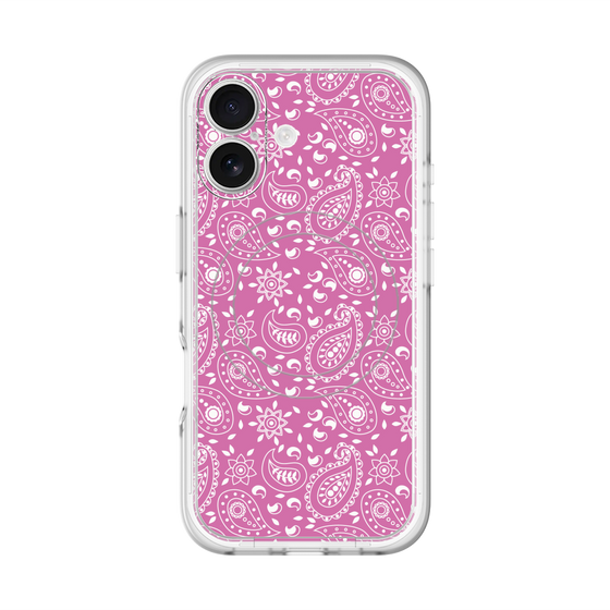スリムプロテクションプレミアムケース with MagSafe［ ペイズリー - Pink ］