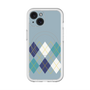スリムプロテクションプレミアムケース with MagSafe［ Nordic Argyle - Blue ］