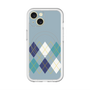 スリムプロテクションプレミアムケース with MagSafe［ Nordic Argyle - Blue ］