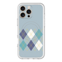 スリムプロテクションプレミアムケース with MagSafe［ Nordic Argyle - Blue ］