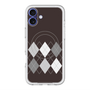 スリムプロテクションプレミアムケース with MagSafe［ Nordic Argyle - Black ］