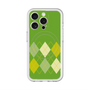 スリムプロテクションプレミアムケース with MagSafe［ Nordic Argyle - Green ］