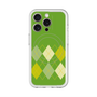スリムプロテクションプレミアムケース with MagSafe［ Nordic Argyle - Green ］