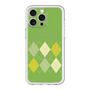 スリムプロテクションプレミアムケース with MagSafe［ Nordic Argyle - Green ］