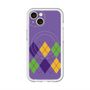 スリムプロテクションプレミアムケース with MagSafe［ Nordic Argyle - Purple ］