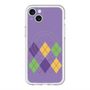 スリムプロテクションプレミアムケース with MagSafe［ Nordic Argyle - Purple ］