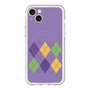 スリムプロテクションプレミアムケース with MagSafe［ Nordic Argyle - Purple ］