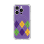 スリムプロテクションプレミアムケース with MagSafe［ Nordic Argyle - Purple ］