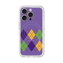 スリムプロテクションプレミアムケース with MagSafe［ Nordic Argyle - Purple ］