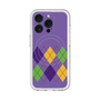 スリムプロテクションプレミアムケース with MagSafe［ Nordic Argyle - Purple ］