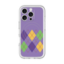 スリムプロテクションプレミアムケース with MagSafe［ Nordic Argyle - Purple ］