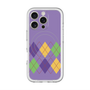 スリムプロテクションプレミアムケース with MagSafe［ Nordic Argyle - Purple ］