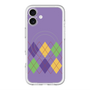 スリムプロテクションプレミアムケース with MagSafe［ Nordic Argyle - Purple ］