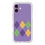 スリムプロテクションプレミアムケース with MagSafe［ Nordic Argyle - Purple ］