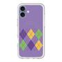 スリムプロテクションプレミアムケース with MagSafe［ Nordic Argyle - Purple ］