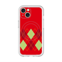 スリムプロテクションプレミアムケース with MagSafe［ Nordic Argyle - Red ］
