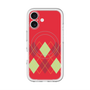 スリムプロテクションプレミアムケース with MagSafe［ Nordic Argyle - Red ］