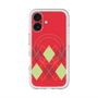 スリムプロテクションプレミアムケース with MagSafe［ Nordic Argyle - Red ］