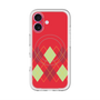 スリムプロテクションプレミアムケース with MagSafe［ Nordic Argyle - Red ］