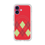 スリムプロテクションプレミアムケース with MagSafe［ Nordic Argyle - Red ］