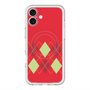 スリムプロテクションプレミアムケース with MagSafe［ Nordic Argyle - Red ］