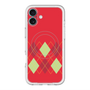 スリムプロテクションプレミアムケース with MagSafe［ Nordic Argyle - Red ］