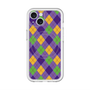 スリムプロテクションプレミアムケース with MagSafe［ Argyle - Purple ］