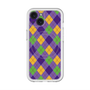 スリムプロテクションプレミアムケース with MagSafe［ Argyle - Purple ］