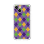 スリムプロテクションプレミアムケース with MagSafe［ Argyle - Purple ］