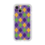スリムプロテクションプレミアムケース with MagSafe［ Argyle - Purple ］