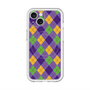 スリムプロテクションプレミアムケース with MagSafe［ Argyle - Purple ］