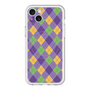 スリムプロテクションプレミアムケース with MagSafe［ Argyle - Purple ］