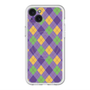 スリムプロテクションプレミアムケース with MagSafe［ Argyle - Purple ］