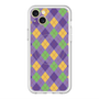 スリムプロテクションプレミアムケース with MagSafe［ Argyle - Purple ］